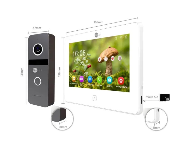NeoLight NeoKIT IP Pro WF 7 IP-комплект відеодомофона
