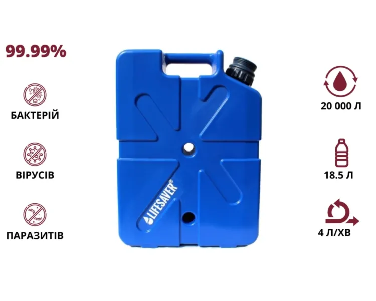LifeSaver Jerrycan Dark Blue Каністра для очищення води