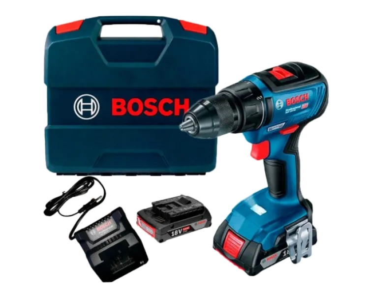 Bosch Professional GSR 18V-50 (06019H5000) Акумуляторний дриль-шурупокрут + 2 акб 18 В / 2 А•г + ЗП GAL 18V-20 + L-Case