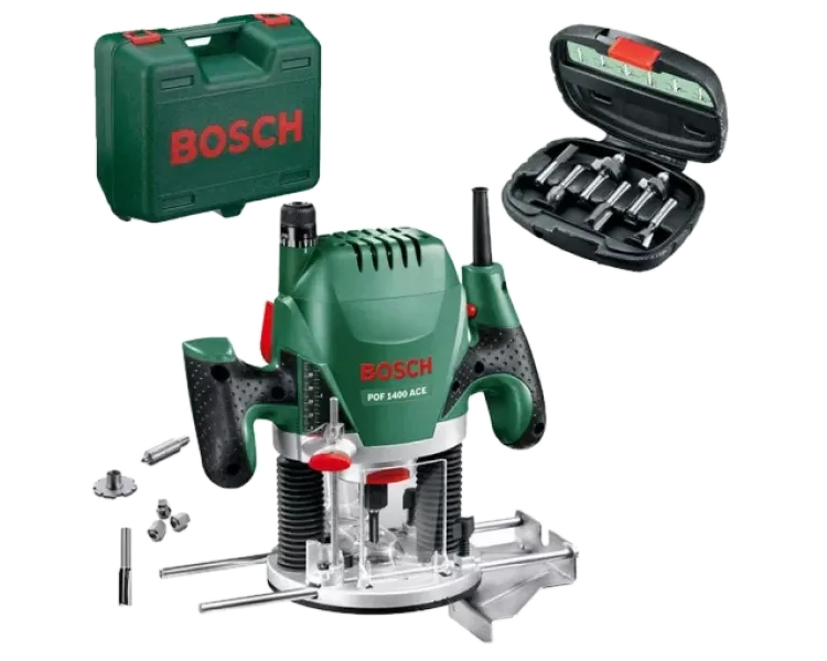 Bosch POF 1400 ACE Фрезер + набір фрез
