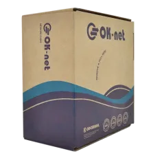 OK-Net КПП-ВП (100) 4*2*0,51+2*0,75 мм2 (U/UTP-cat.5Е) Кабель для зовн. робіт, з жилами живлення, 305 м