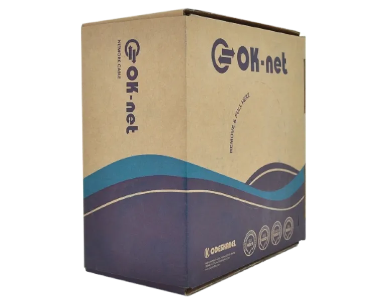OK-Net КПП-ВП (100) 4*2*0,51+2*0,75 мм2 (U/UTP-cat.5Е) Кабель для зовн. робіт, з жилами живлення, 305 м