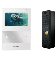 Slinex SQ-04M(White) + ML-16НR(Black) Комплект відеодомофона