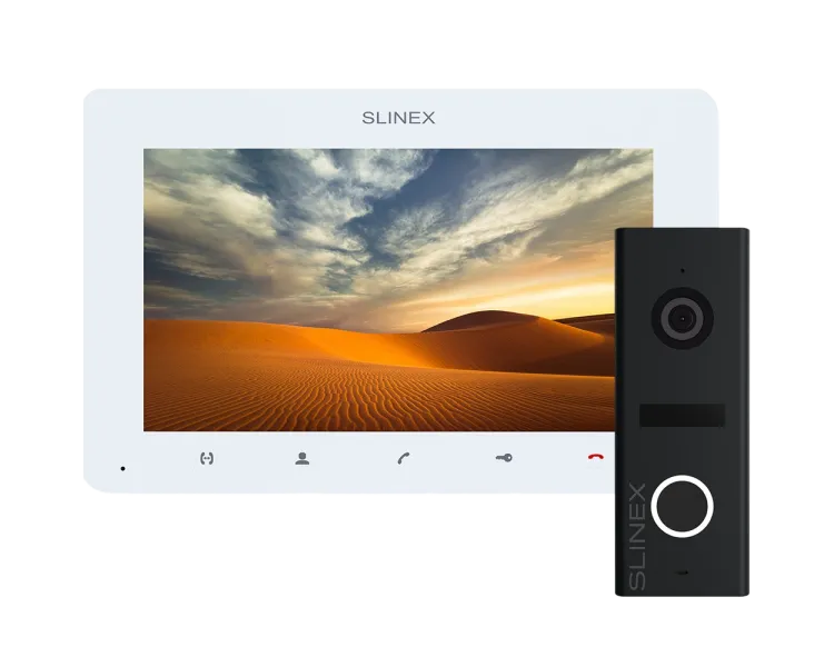 Slinex ML-17HD(Black) + SM-07MHD(White) Комплект відеодомофону