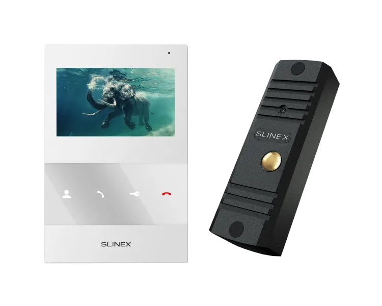 Slinex ML-16HD(Black)+SQ-04M(White) Комплект відеодомофону