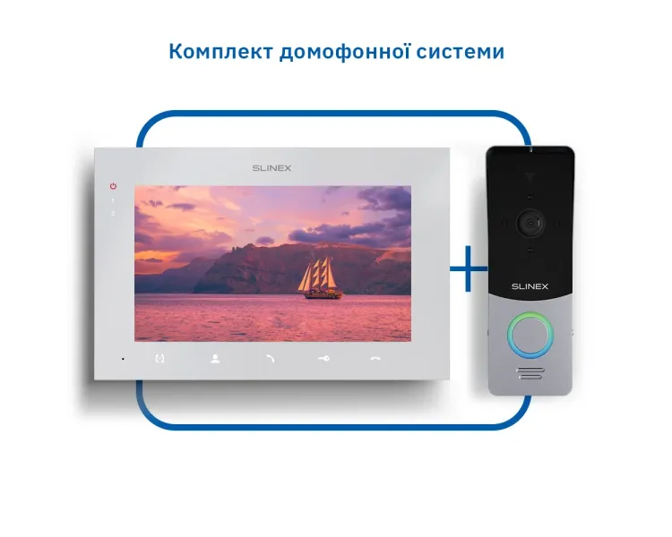 Slinex ML-20HD(Black)+SQ-07MTHD(White) Комплект відеодомофону