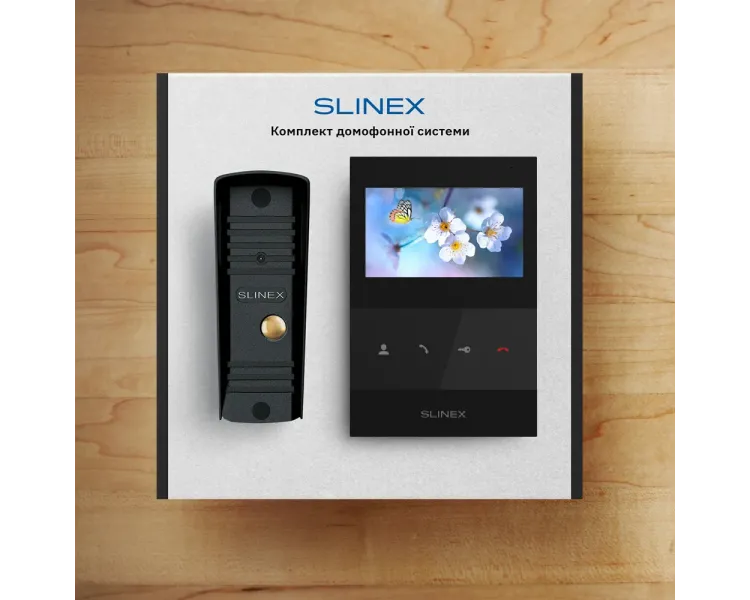 Slinex SQ-04(Black)+ML-16НD(Black) Комплект відеодомофону