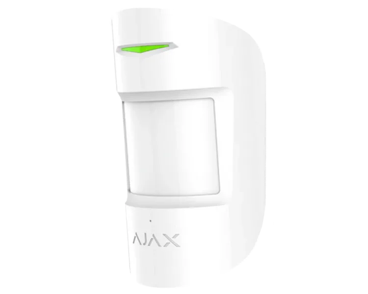 Бездротовий комбінований сповіщувач руху та розбиття скла Ajax Superior CombiProtect white Jeweller