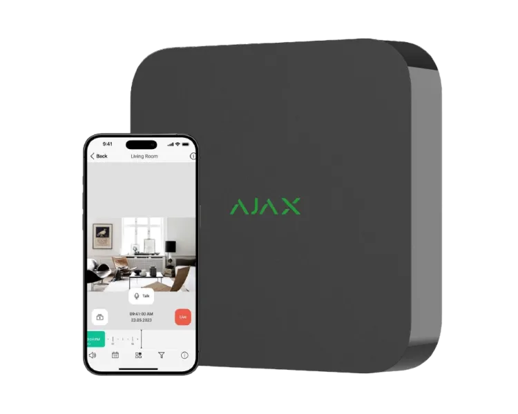 Ajax NVR (16ch) (8EU) black Відеореєстратор