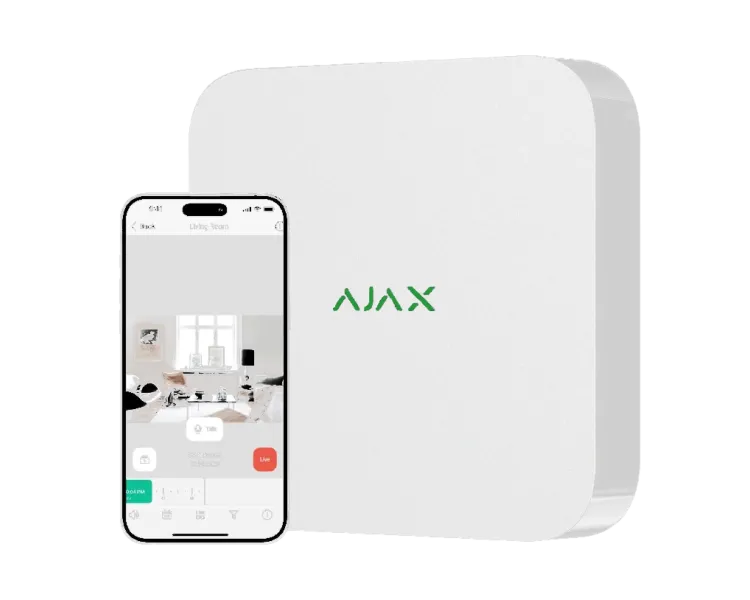 Ajax NVR (16ch) (8EU) white Відеореєстратор