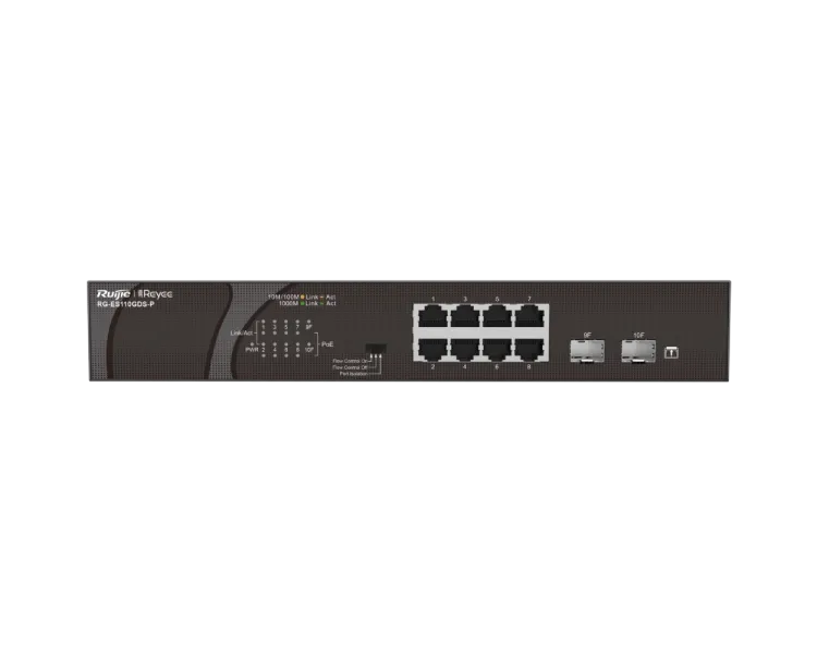 Ruijie Reyee RG-ES110GDS-P PoE Комутатор 8 портів некерований