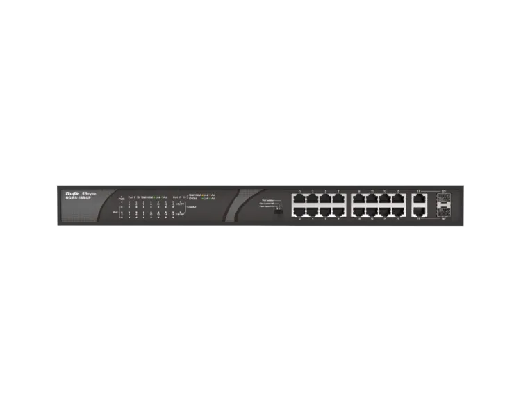 Ruijie Reyee RG-ES118S-LP PoE Комутатор 16 портів некерований