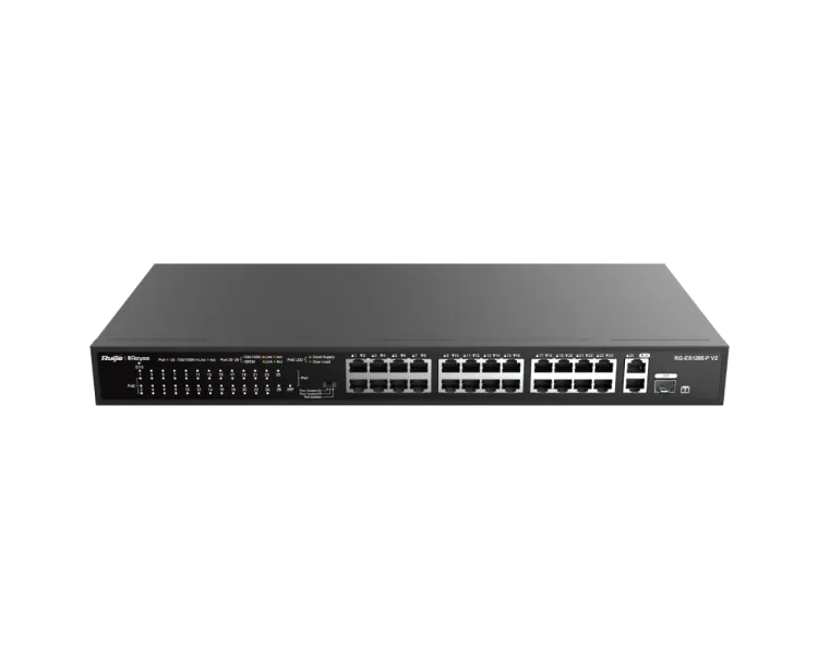 Ruijie Reyee RG-ES126S-P V2 PoE Комутатор 24 порти некерований