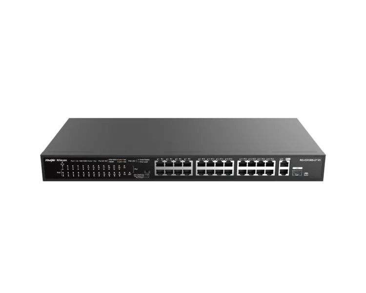 Ruijie Reyee RG-ES126S-LP V2 PoE Комутатор 24 порти некерований