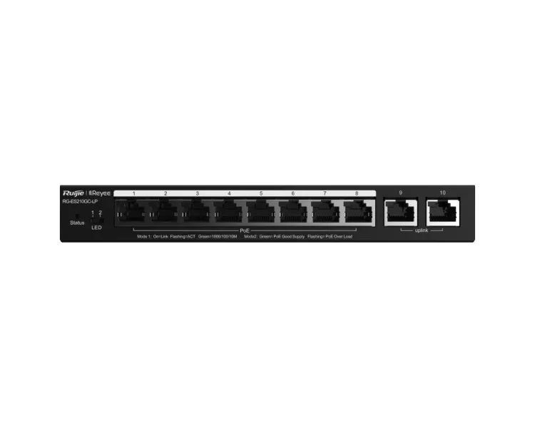 Ruijie Reyee RG-ES210GC-LP PoE Комутатор 10 портів керований