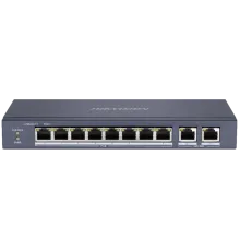 Hikvision DS-3E0310P-E/M PoE Комутатор 8 портів некерований