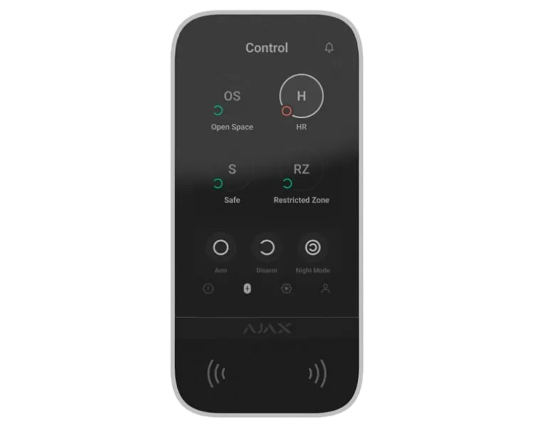 Ajax KeyPad TouchScreen (8EU) white Клавіатура