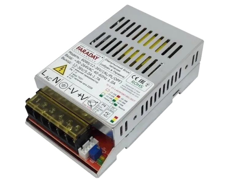 Faraday Electronics 60Wt/12-36V/ALU 12–36В 5-2А Блок живлення