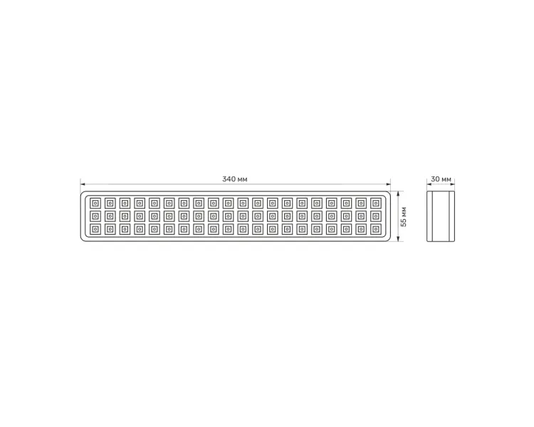 TITANUM TL-EM1108 LED світильник аварійний 60 LED 6500K 230V