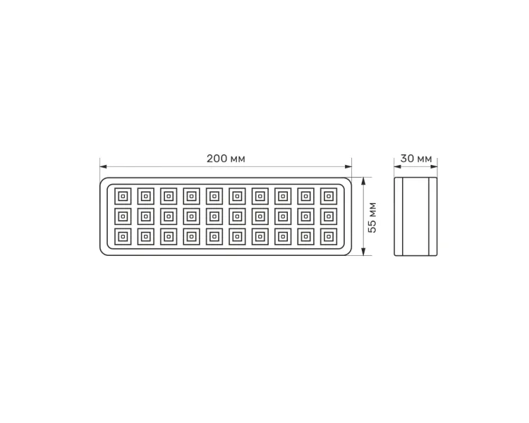 TITANUM TL-EM1106 LED світильник аварійний 30 LED 6500K 230V
