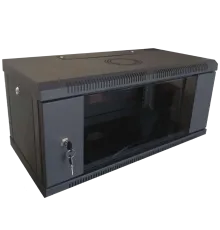 Hypernet WMNC-4U-FLAT-BLACK Шафа коммутаційна настінна 4U 600x450
