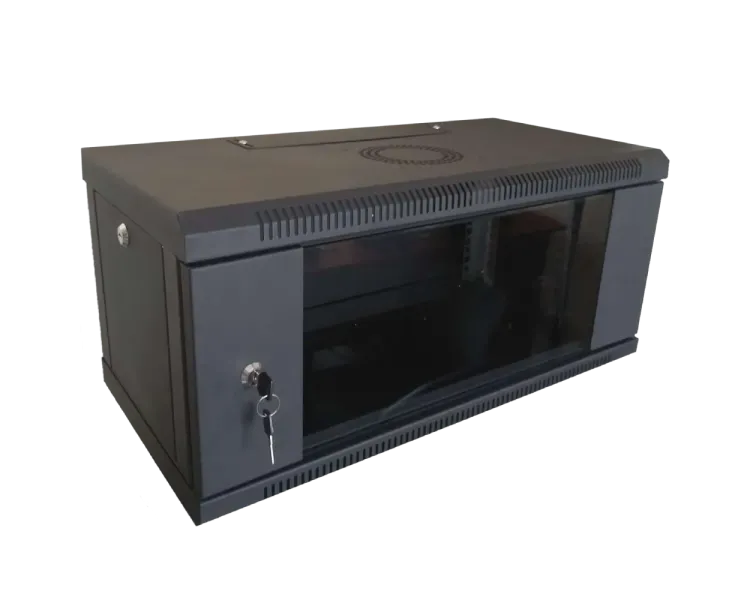 Hypernet WMNC-4U-FLAT-BLACK Шафа коммутаційна настінна 4U 600x450