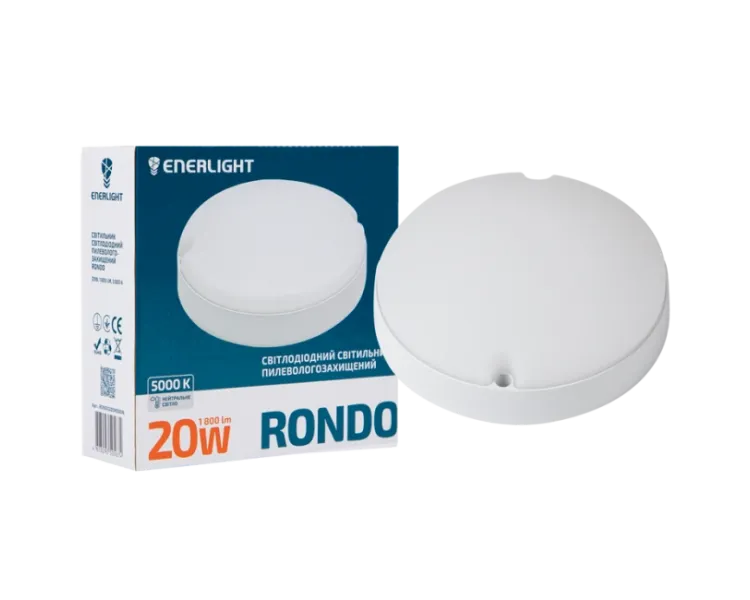 ENERLIGHT RONDO Світильник світлодіодний 20Вт 5000К IP65