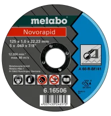 Metabo Novorapid (616506000) Відрізний круг по металу 125 x 1,0 x 22,23 мм, сталь, TF 41