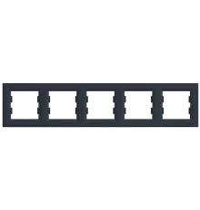 Schneider Electric Asfora EPH5800571 РАМКА П'ЯТИМІСНА ГОРИЗОНТАЛЬНА, АНТРАЦИТ