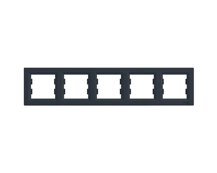 Schneider Electric Asfora EPH5800571 РАМКА П'ЯТИМІСНА ГОРИЗОНТАЛЬНА, АНТРАЦИТ
