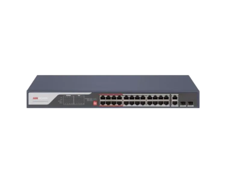 Hikvision DS-3E0326P-E(C) PoE Комутатор 28 портів некерований
