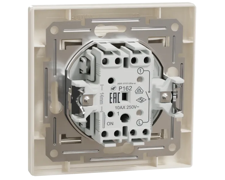 Schneider Electric Asfora EPH0100123 Вимикач одноклавішний самозатискний