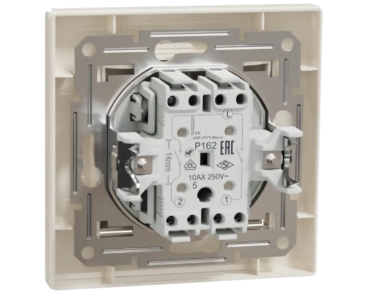 Schneider Electric Asfora EPH0300123 Вимикач двоклавішний самозатискний