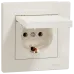 Schneider Electric Asfora EPH3100123 Розетка із кришкою, із заземленням