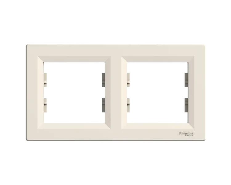 Schneider Electric Asfora EPH5800223 РАМКА ДВОМІСНА ГОРИЗОНТАЛЬНА