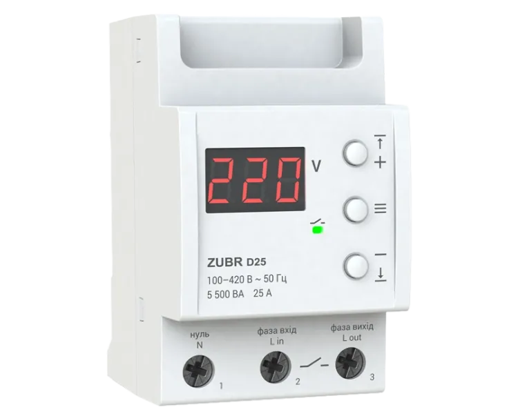 ZUBR D25 Реле напруги