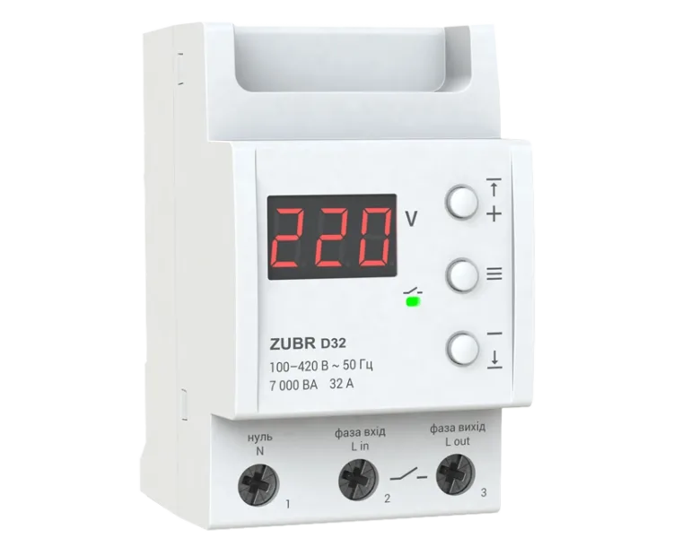 ZUBR D32 Реле напруги