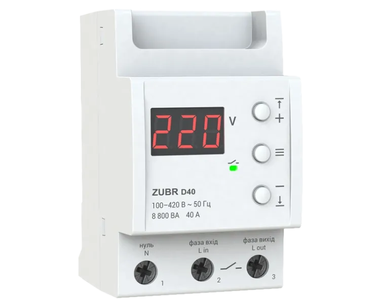 ZUBR D40 Реле напруги