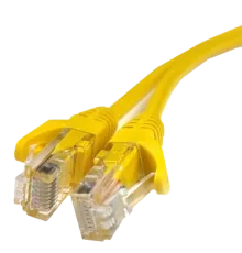 5е UTP RJ45 1м Патч-корд литий жовтий