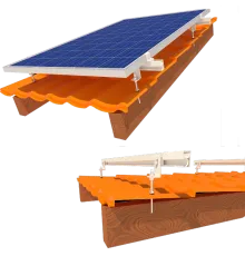 InstallKit IK-XL-M-7 кріплення 7 сонячних панелей до 1145мм металочерепиця профнастил шифер Комплект