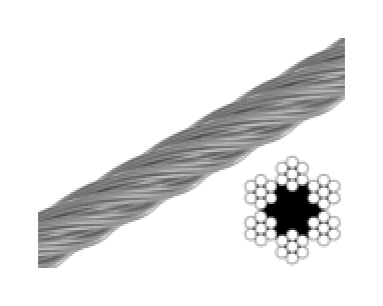 3 мм 6х7+1FC цб бухта 200м Трос