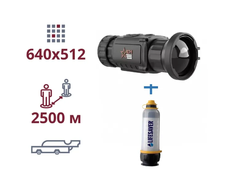 AGM Rattler TC50-640 + LifeSaver Bottle акція тепловізор та портативний очисник води