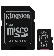 Kingston 64GB microSDXC Canvas Select Plus 100R A1 C10 Card + ADP Карта пам'яті