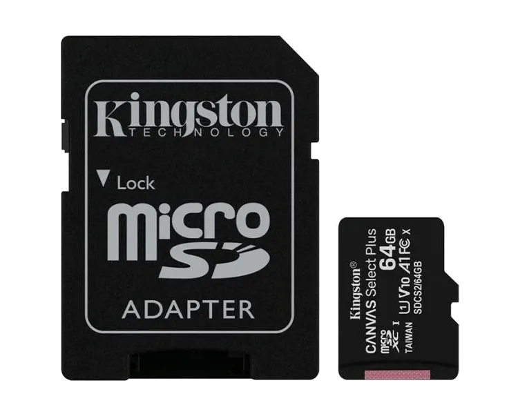 Kingston 64GB microSDXC Canvas Select Plus 100R A1 C10 Card + ADP Карта пам'яті