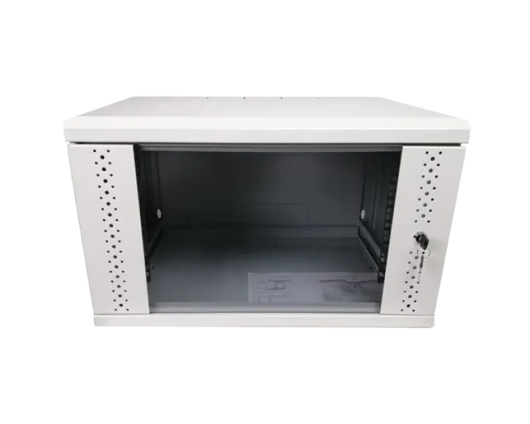 EServer 6U 600х500х370 скло, сіра Шафа
