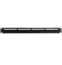 UTP CAT5e 24 порта 1U 19" Патч-панель з організатором