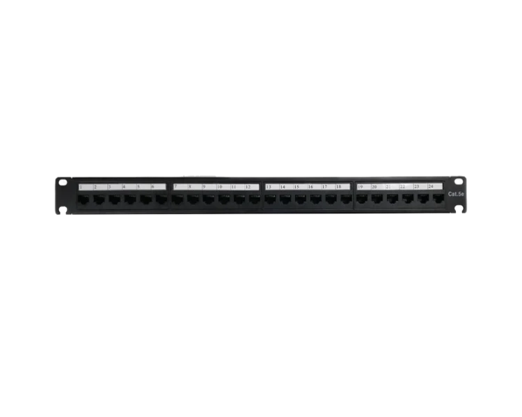 UTP CAT5e 24 порта 1U 19" Патч-панель з організатором