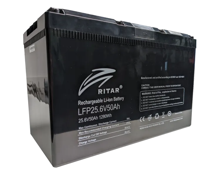 Ritar LFP25.6V50AH G3 з системою підігріву та bluetooth Акумуляторна батарея
