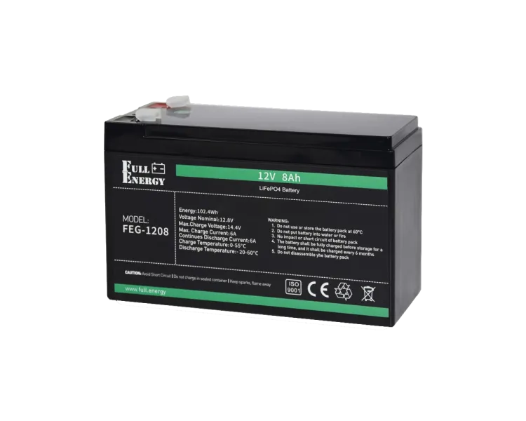 Full Energy FEG-128 12В 8А•г Літієва акумуляторна батарея
