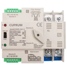 CUPRUM WR2 I-II 100А 2п АВР Перемикач з ручним перемиканням